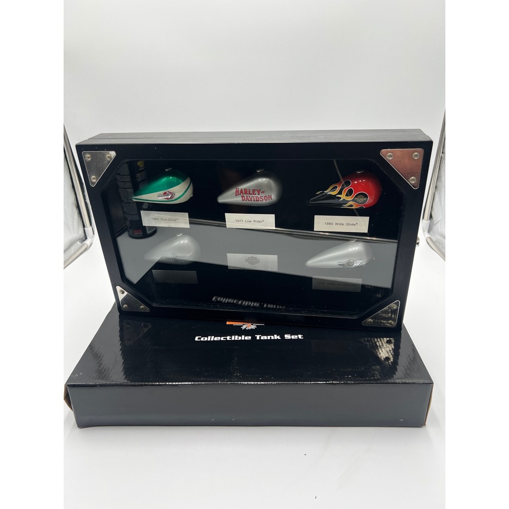 Harley-Davidson Collectible Tank Set 2004 Franklin Mint 5 Miniature Tanks COA